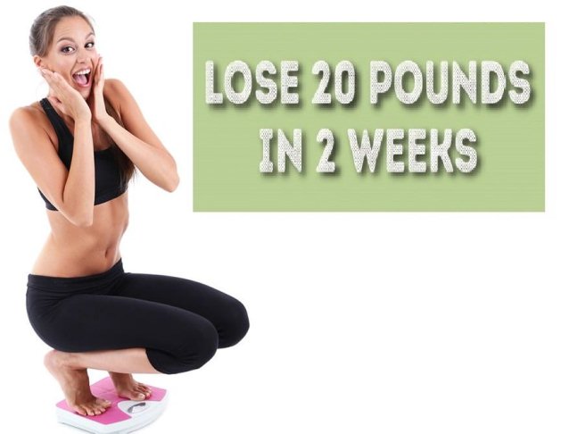 how to lose 20 pounds in 2 weeks