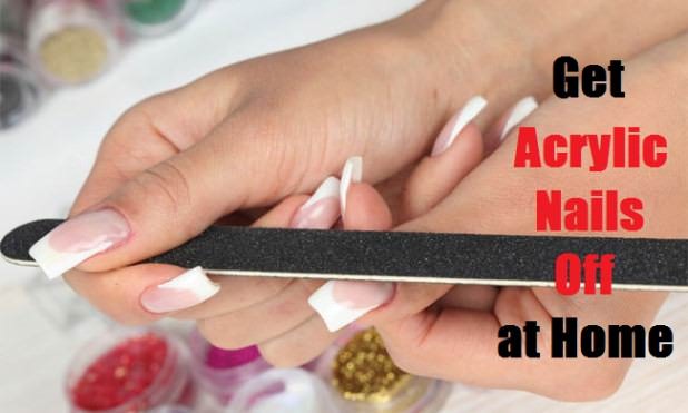 how to get acrylic nails off